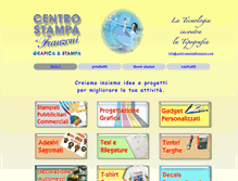 Tablet Screenshot of centrostampafranzoni.com